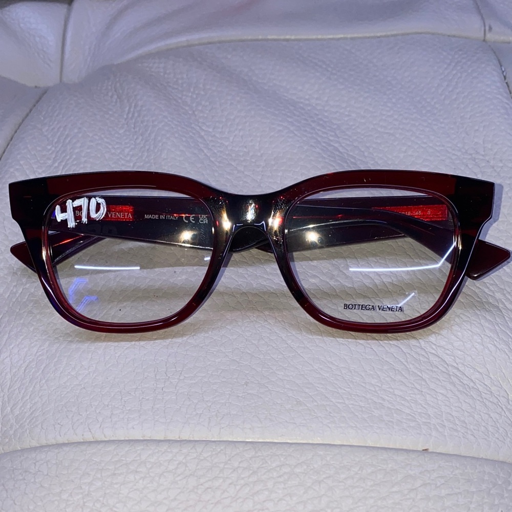 Bottega Veneta Burgundy Eyeglasses